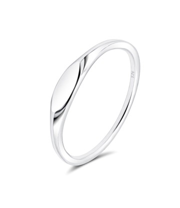 Signet Plain Silver Ring NSR-4340